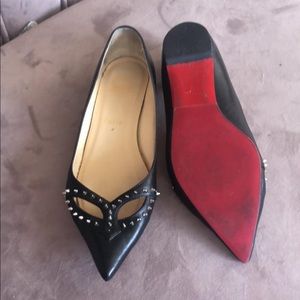 Studded louboutin flats - comes with box